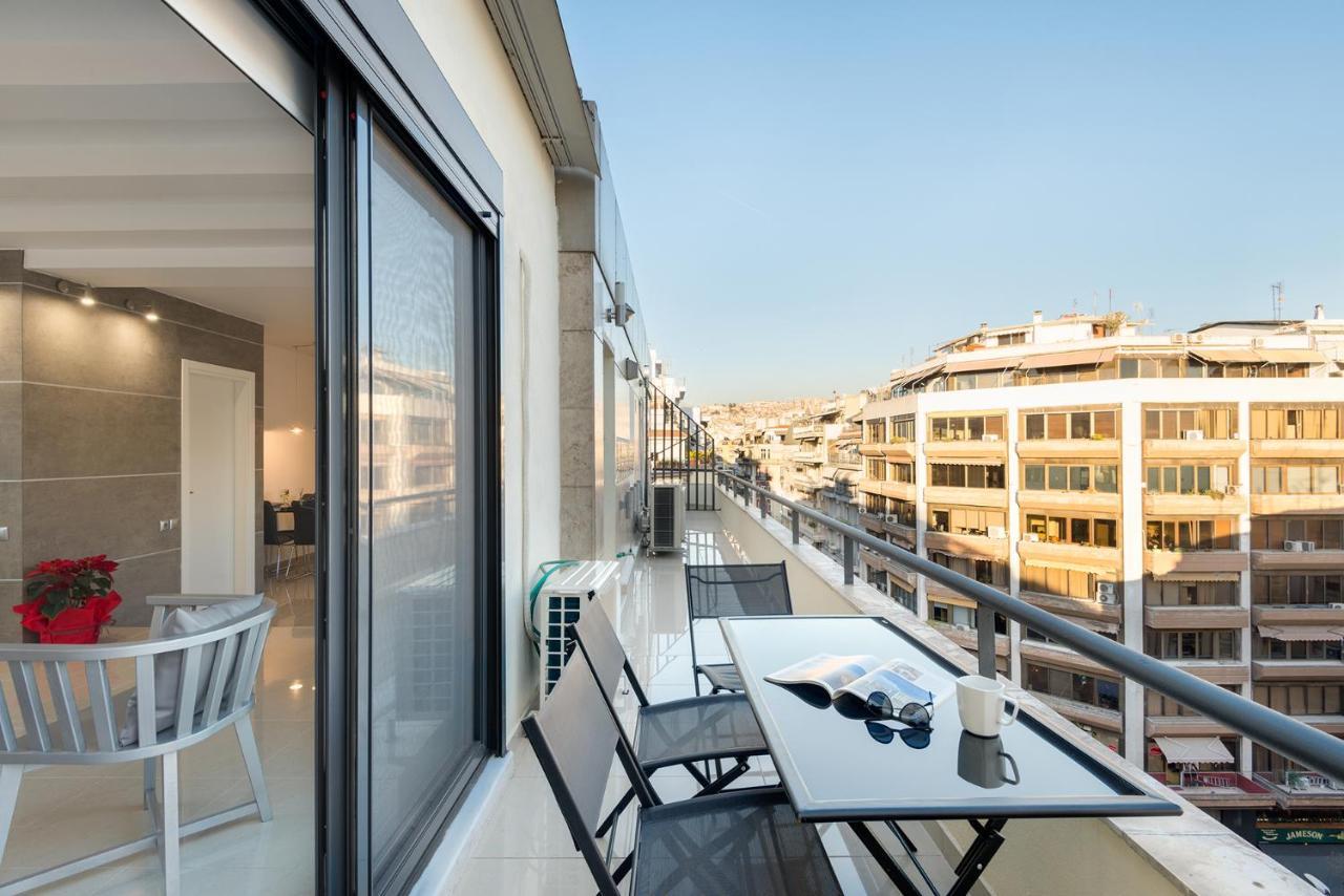 Ace Location | Luxury Building Apartment Tesalonika Bagian luar foto